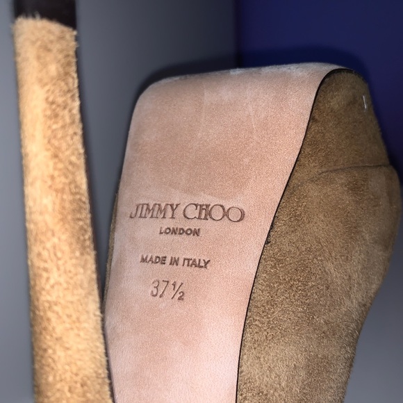 Jimmy Choo Vibe Peep Toe Pumps - Picture 5 of 6